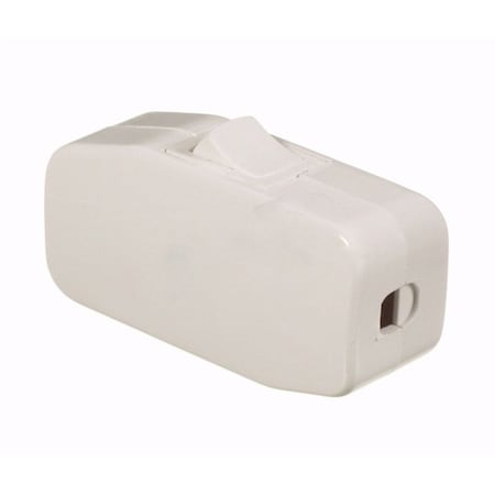 5-10 AMP Rectangle Beige Cord Switch Plastic